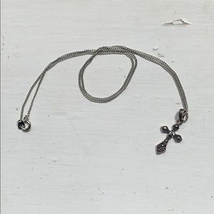 Silver and Rhinestone Cross